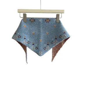 Gemütlicher Wollmischung Fair Isle Jacquard Strick Dreiecktuch für Winter warme Mode