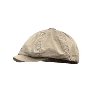 Vintage gewaschene Baumwoll Schiebermütze für Damen und Herren, retro Schirmmütze und Bakerboy Hut.