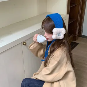 Winter Warm Plush Earmuffs For Women Korean Style Cute Fleece Windproof Ear Cover Versatile Thermal Outdoor Ear Warmers