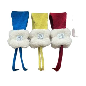 Korean style winter plush strap earmuffs, warm and windproof cute ear warmers for women.