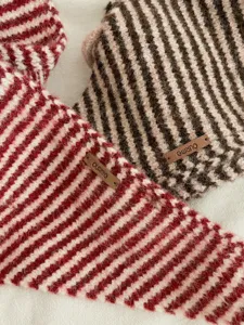 Sciarpa triangolare a righe in maglia stile coreano inverno caldo moda foulard elegante