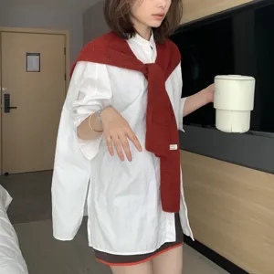 Women wool blend knit shawl stylish cape versatile layering accessory for daily wear