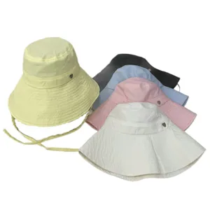 Sommer Anti-UV Sonnenhut für Damen, breite Krempe, atmungsaktiv, schnell trocknend, Fischerhut.