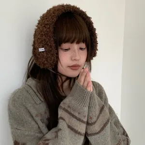 Gemütliche flauschige Winter Ohrenschützer für Damen, dicke warme Plüsch Ohrenwärmer.