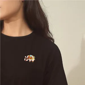 Prachtige strass emaille olifant broche speld, vintage dieren reversspeld voor dagelijkse dames.
