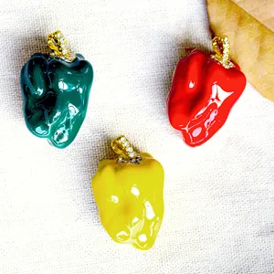Creative pepper brooch enamel fruit vegetable fashion trend all-match corsage pin jewelry accessory