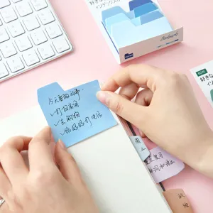Farbverlauf Index Notizzettel Detailansicht bunte DIY Memoblocks fuer taegliche Planung & Organisation.