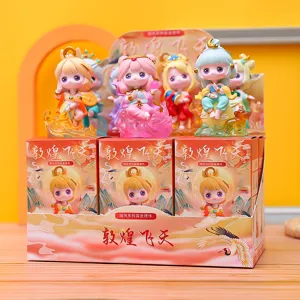 Dunhuang Flying Apsaras blind box toy resin cartoon figurine gift for collection.