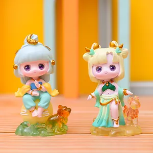 Dunhuang flying apsaras blind box resin figures cute trendy toys cartoon craft dolls new year gifts