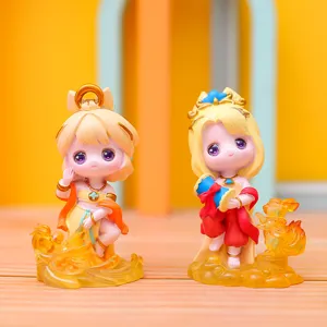 Dunhuang flying apsaras blind box resin toy cute cartoon collectible figurine gift details.