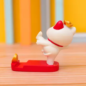 Cute cartoon cat mobile phone holder desktop lazy bracket creative resin ornament stand gift