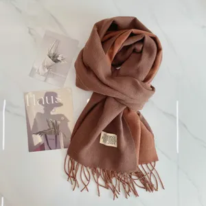 Modischer koreanischer Herbst Winter Kaschmirgefühl Fransen Schal warmer eleganter Schal