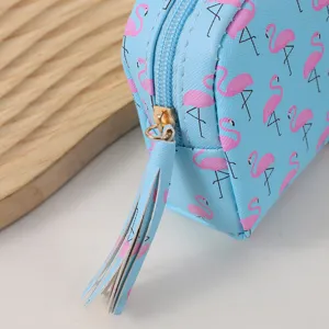 Monedero flamenco lindo mini bolso cosmético portátil para mujeres y niñas uso diario
