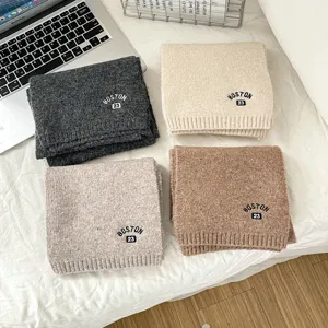 Sciarpa in maglia di lana per bambini calda inverno collo scaldino stile unisex
