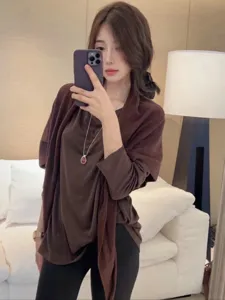 Women winter pure wool triangular shawl cape casual warm long scarf apparel detail