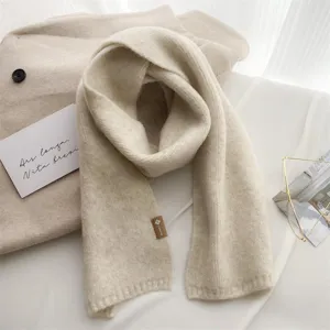 Damen Strick Schal Kaschmir Gefühl Winter warm Halswärmer beige elegant modisches Accessoire