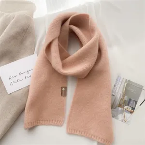 Weicher Strick Kaschmir-Gefühl Schal Winter warmer kuscheliger Fransen Halstuch Damen Detail