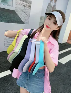Sommer neue nahtlose Sonnenschutz leere Mütze, modische Sport Freizeitschirmmütze für Damen.