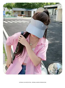 Sommer neuer Sonnenschutz leere Kappe Damen Outdoor Mode Freizeit Anti-UV Visier Hut