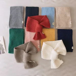 Gestrickter Schal Damen Herbst Winter warmer Nackenwärmer weicher kuscheliger Kragenschal