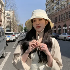 Chapeau bob d'été mince femme protection solaire extérieur séchage rapide respirant style
