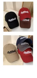 Lässige Damen Baseballkappe mit Kalifornien Stickerei, weiche Krempe Sonnenschutz.