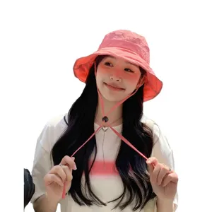 Chapeau bob fin d'été femme protection solaire extérieure respirant séchage rapide