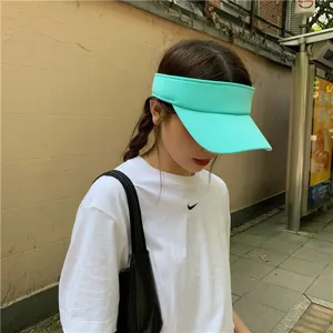 Sommer Minzgrün Sonnenblende Hut, atmungsaktives Mesh Outdoor Sport UV-Schutz Kappe Damen.