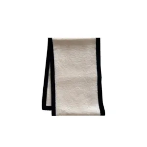 Elegante sciarpa in maglia bicolore da donna, morbido foulard caldo autunnale e invernale.
