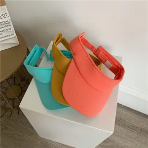 Sommer atmungsaktiver leerer oberer Sonnenhut lässige Outdoor Sport Visor Kappe Damen.