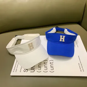 Sommer leerer Sonnenschutz Visor Hut mit stilvoller Buchstabenbestickung Baseball Cap.