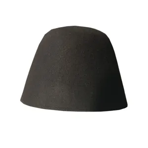 British vintage wool felt cloche hat for women, autumn winter solid color bucket hat.