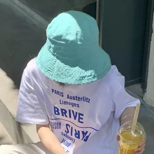 Γυναικείο Καλοκαιρινό Καπέλο Bucket με Προστασία από τον Hλιο Φαρδύ Γείσο Αναδιπλούμενο Casual Μονόχρωμο