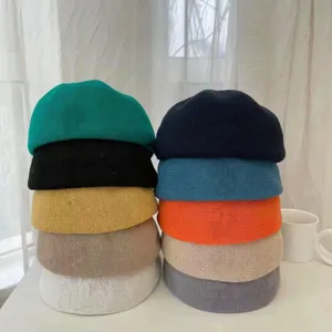 Japanischer Stil Baskenmütze Für Damen Herren Atmungsaktiv Sommer Dünne Schiebermütze Retro Maler Künstler Hut