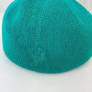 Grüne gestrickte Barette Mütze Damen Frühling Sommer atmungsaktiv künstlerische Malerhut
