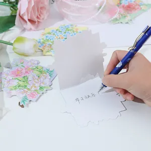 Exquisite folded floral greeting card details, perfect for Mother's Day and special gifts.