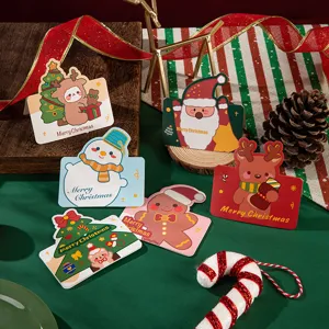 Bonitas tarjetas de felicitación navideñas con diseños festivos, ideales para regalos y notas.