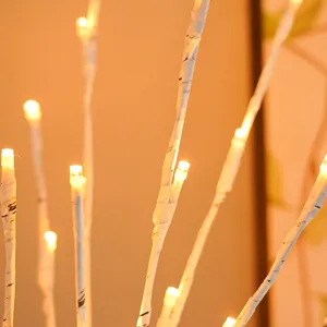 LED birch branch string lights warm white decorative twig fairy lights for room home decor