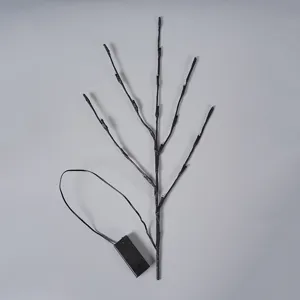 LED branch light detail showing the black twig structure and battery box for easy decor setup.