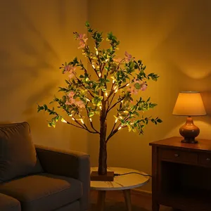 Ostern LED Dekoratives Baumlicht Kamelie Blume Birke Nachtlicht USB Batterie Dual-Verwendung Party Heimdekoration