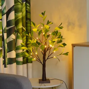 LED künstliche Zitronenbaum Lampe dekorative Lichterkette für Wohnzimmer Party Deko warm