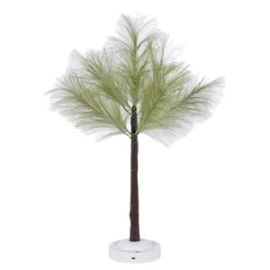 Feder Baum Nachtlicht Schlafzimmer Nachttisch Lampe romantische Atmosphäre Deko Tischlampe