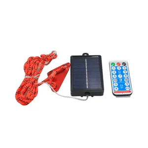 Kit de cuerda de tienda solar LED con control remoto, línea de camping al aire libre impermeable.