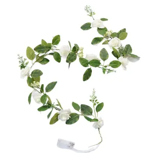 Guirlande lumineuse LED de fleurs de roses artificielles pour décoration romantique de chambre