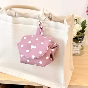 Koreanische frische Pünktchen hängende Kosmetiktasche süße tragbare Mini-Aufbewahrung.