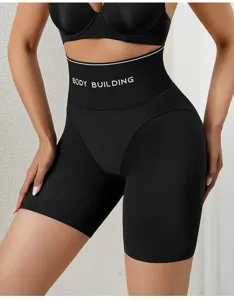 Women high waist tummy control shaping shorts seamless breathable peach hip lifting body shaper