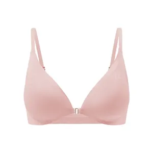 Women's Seamless Front Closure Bra Sexy Wireless Push Up Bralette Comfortable Breathable Adjustable Thin Cup Underwear