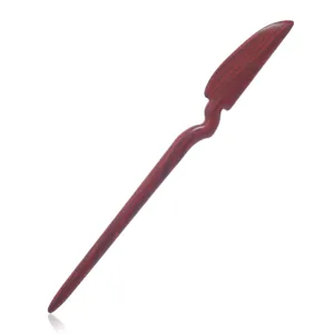 Retro Rotes Sandelholz Haarnadel Kreatives Geschirr Haarschmuck fur Alltag Styling