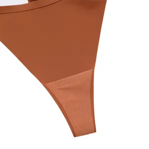 Seamless Ice Silk Thong Women Sexy T-Back Panties Breathable Summer Sport Underwear