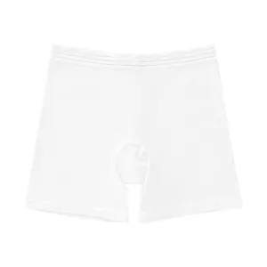 Women plus size anti-glare safety shorts seamless breathable white boxer underwear casual wear